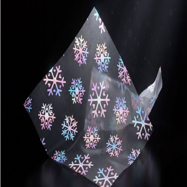 Papel De Seda Luxury Holographic Snowflake Christmas Collection (Criador carregado)