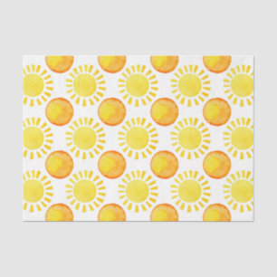 Papel De Seda Luz do Sol (Design 20 Série Amarelo/Laranja)