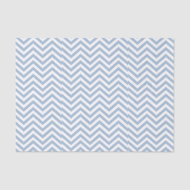Papel De Seda Luz - Grunge azul Chevron Textured (Frente )