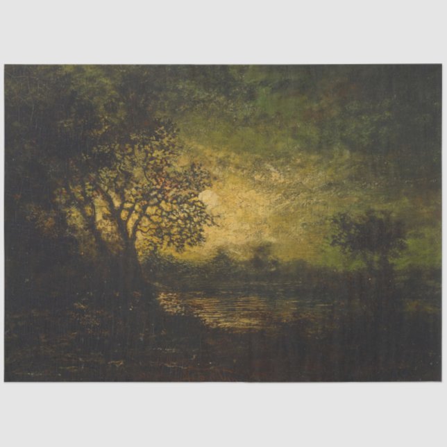 Papel De Seda Luz-lua (por Ralph Albert Blakelock) (Frente )