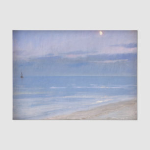 Papel De Seda Luz na praia de Skagen por P.S. Krøyer, Art