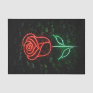 Papel De Seda Luz Neon Vermelha Brilhante Rosa Hera Festa de Ani