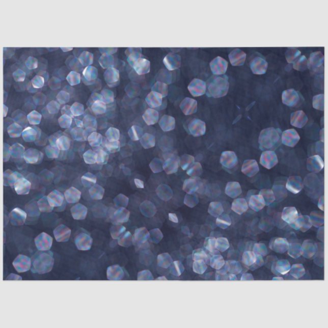 Papel De Seda Luzes azuis de trava (Frente )