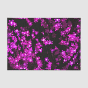 Papel De Seda Luzes cor-de-rosa de incandescência da flor