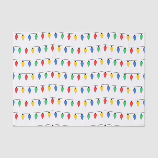 Papel De Seda Luzes de Natal (Frente )