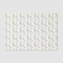 Papel De Seda Luzes de Natal de Aquarela