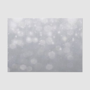 Papel De Seda Luzes de prata de Bokeh