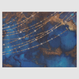 Papel De Seda Luzes Douradas de brilho e sequência de caracteres