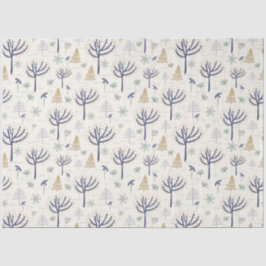 Papel De Seda Luzes e ornamentos das Árvores de Natal Douradas