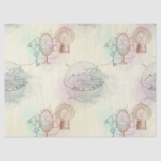 Papel De Seda Luzes, microfones e discagens em amarelo (Frente )