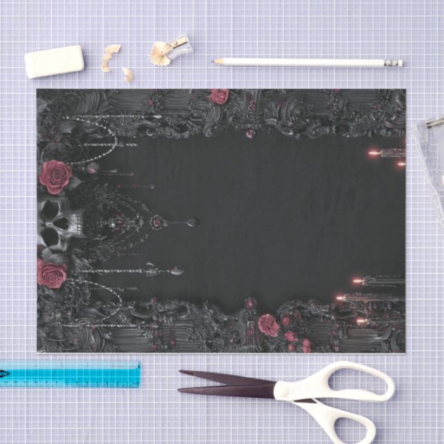 Papel De Seda Lyfe do Esqueleto4 (Arte )