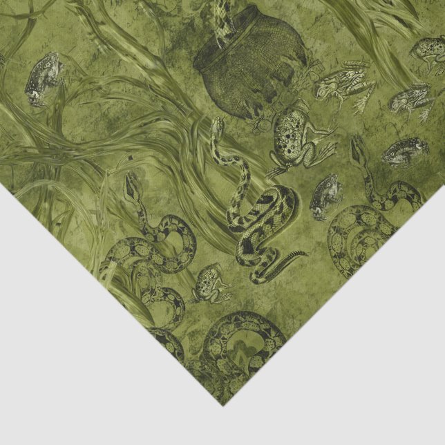 Papel De Seda Macabre Cobra Halloween (Detalhes)