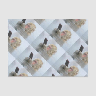 Papel De Seda macaco em uma tela