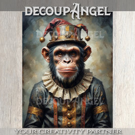 Papel De Seda Macaco escapou do circo - Desligar -