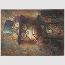 Papel De Seda Macaco Vitoriano De Decoupage Steampunk