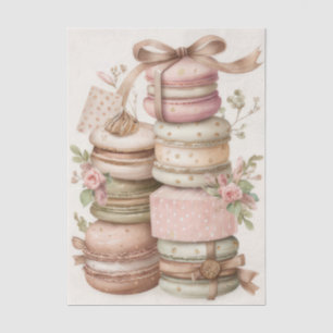 Papel De Seda Macarons de Natal com Estilo Festivo e Vintage