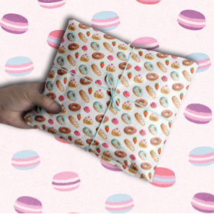 Papel De Seda Macarons Rosquinhas Eclairs Oh Meu Deus!