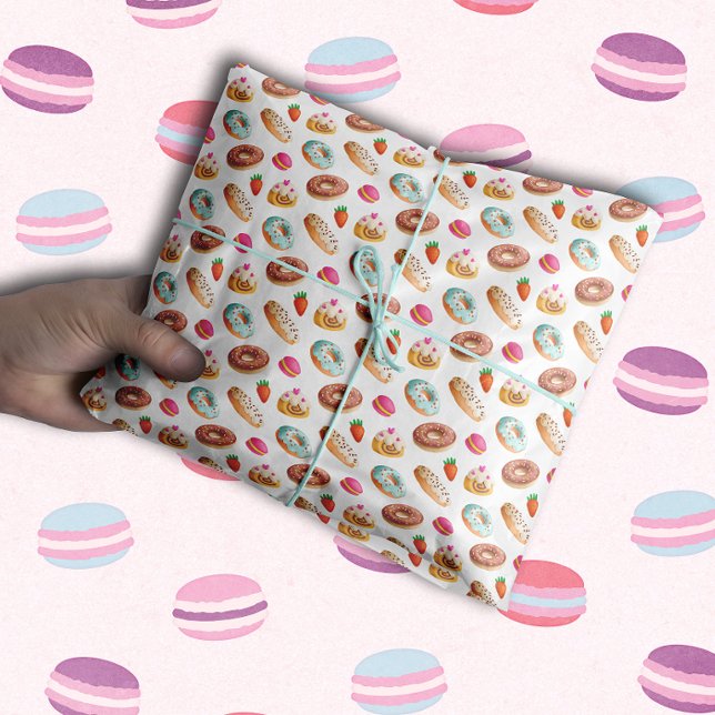 Papel De Seda Macarons Rosquinhas Eclairs Oh Meu Deus! (Criador carregado)