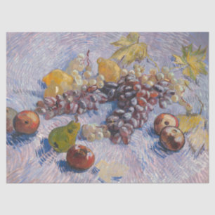 Papel De Seda Maçãs, Peras, Limões e Uvas Trabalho de arte de