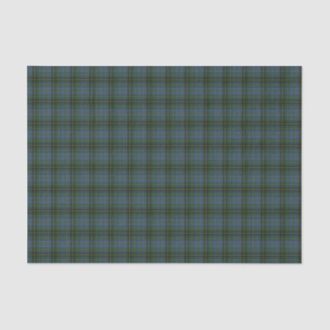 Papel De Seda MacInnis caçando o antigo Tartan escocês (Frente )