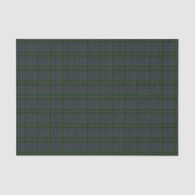 Papel De Seda MacInnis Hunting Modern Scottish Tartan (Frente )