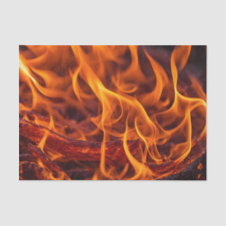 Papel De Seda Macro de chama de incêndio