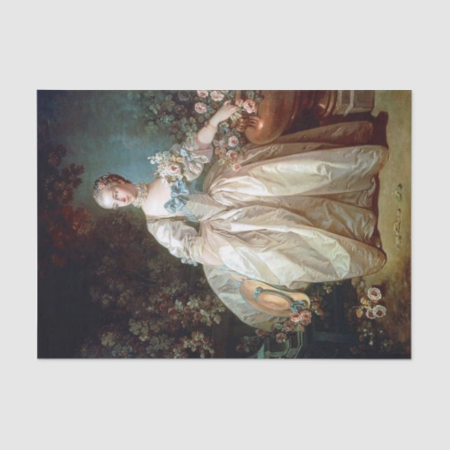 Papel De Seda Madame Bergeret por Francois Boucher (Frente )