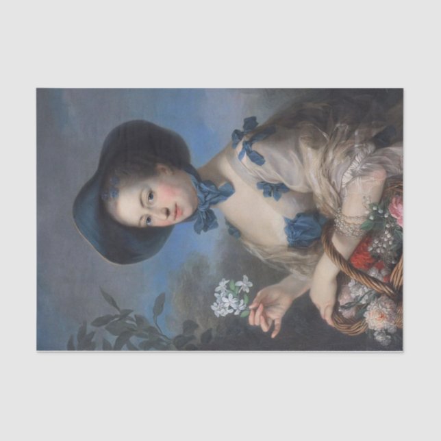 Papel De Seda Madame de Pompadour en Belle Jardinière (Frente )