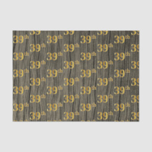 Papel De Seda Madeira do falso, evento do ouro 39th do falso