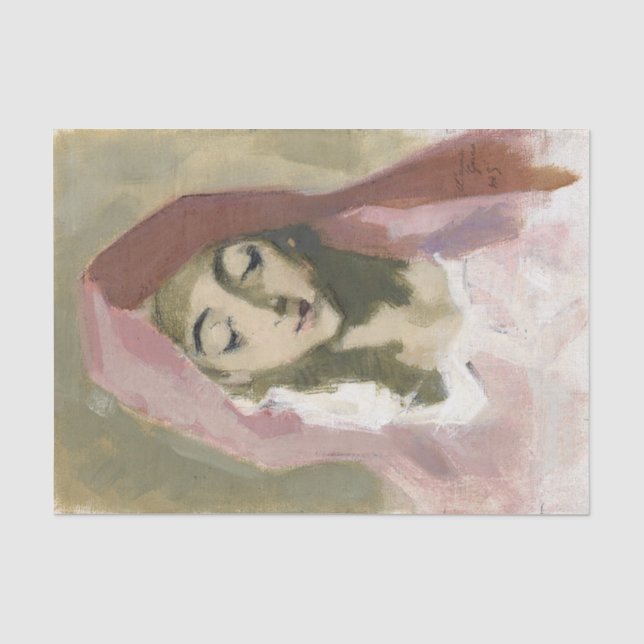 Papel De Seda Madonna de la Charité, Helene Schjerfbeck (Frente )
