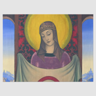 Papel De Seda Madonna Oriflamma por Nicholas Roerich