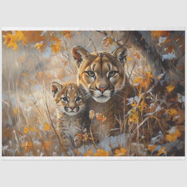 Papel De Seda Madre Cougar e Sua Descoberta de Kitten (Frente )