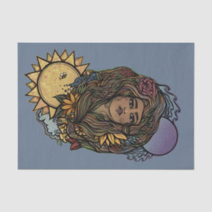 Papel De Seda Mãe Terra a Deusa do Mundo Tarot