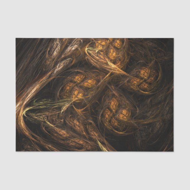Papel De Seda Mãe Terra Abstrato de Arte (Frente )