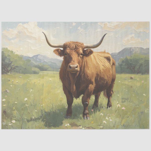 Papel De Seda Magestade em Highland (Frente )