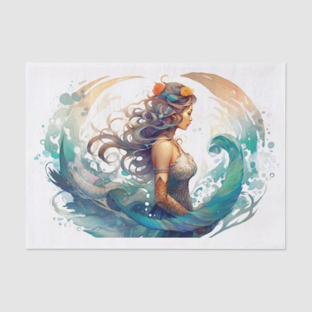 Papel De Seda Magia giratória em torno da mulher (Frente )