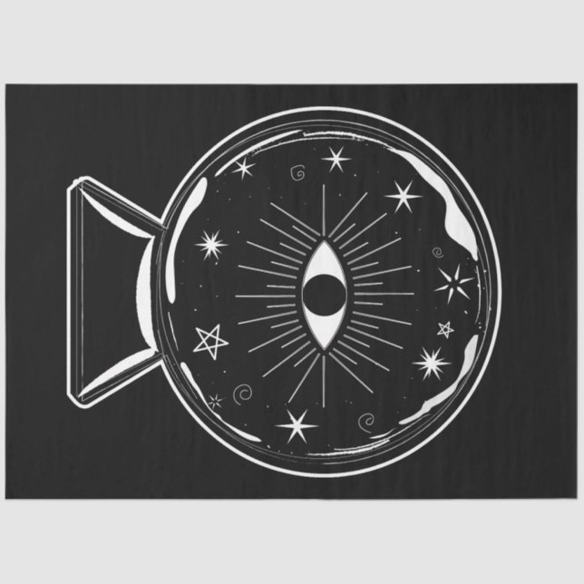 Papel De Seda Magic Crystal Ball Sching Ver Olhos Dizem Tudo (Frente )