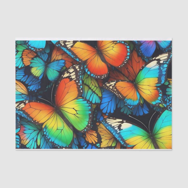 Papel De Seda Mágica de Mocha: Tecido de ondulação em café com N (Frente )