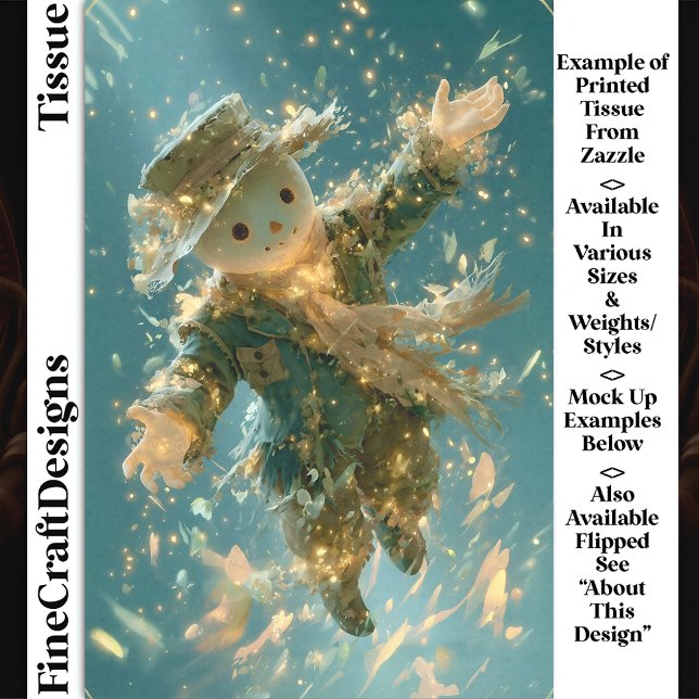 Papel De Seda Magical Floating Snowman Spirit DX2R Decoupage (Criador carregado)