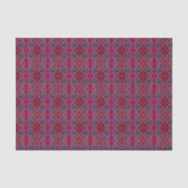 Papel De Seda Magnífico Padrão Ondulado Magenta, Vermelho e Verd