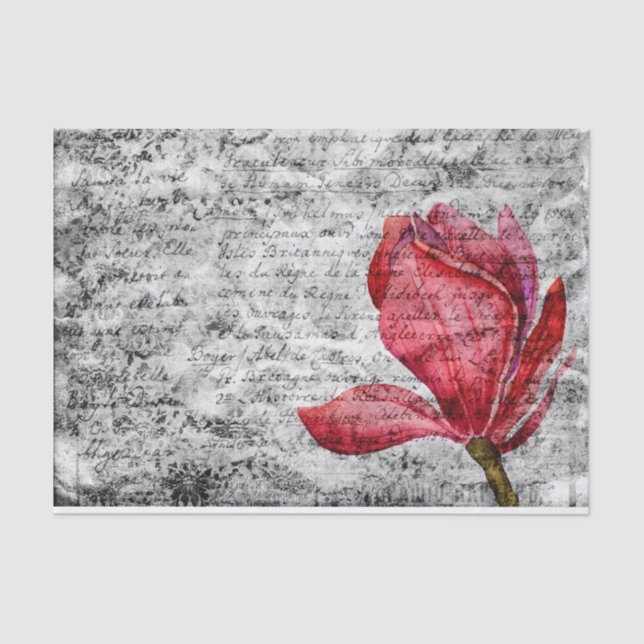 Papel De Seda Magnolia Vintage Paper (Frente )