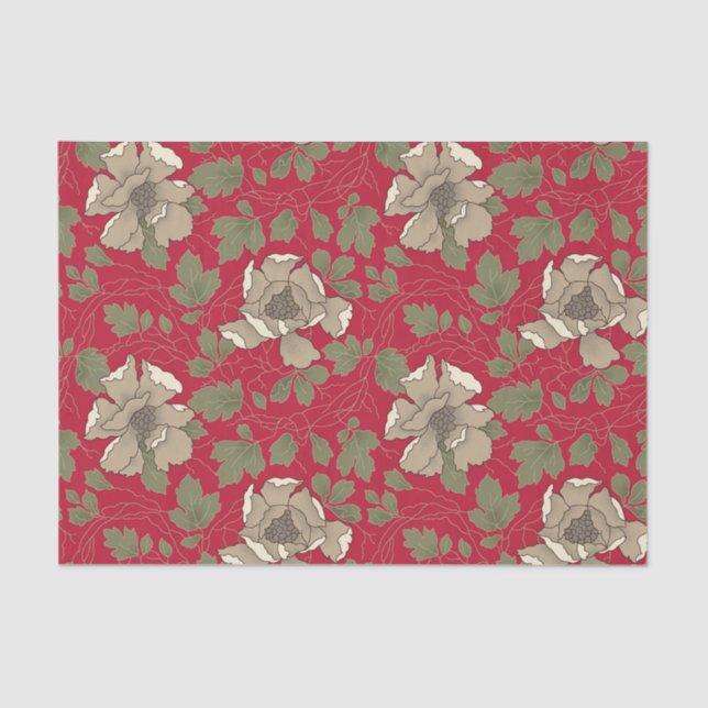 Papel De Seda Magnólias brancas (Frente )