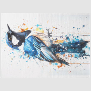 Papel De Seda Magpie Azure Whisper Decouapge