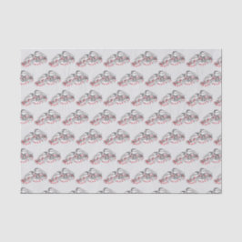 Papel De Seda Maine Chickadee Bird Feriado de inverno Neve