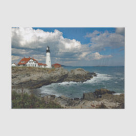 Papel De Seda Maine Portland Head Lighthouse Foto