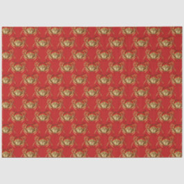 Papel De Seda Mais Design da Série Náutica Vermelho e Azul Marin