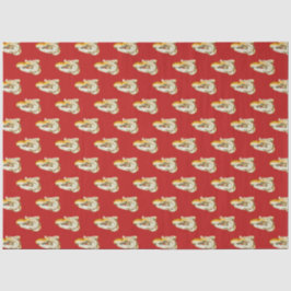 Papel De Seda Mais Design da Série Náutica Vermelho e Azul Marin