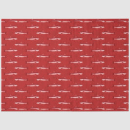 Papel De Seda Mais Vermelho e Azul-Marinho Série Náutica Design 