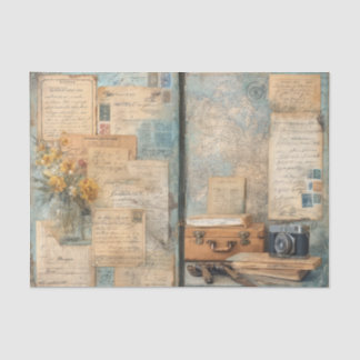 Papel De Seda Mala de Viagem Vintage Mapa Mundial Antigo Retro