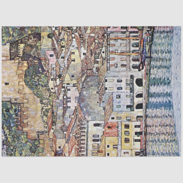 Papel De Seda Malcesina no lago Garda, Gustav Klimt (Frente )